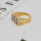Pre-Owned 9ct Gold CZ MUM Cherish Ring Size N.5