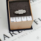 Pre-Owned 9ct White Gold & Diamond 5 Square Design Ring