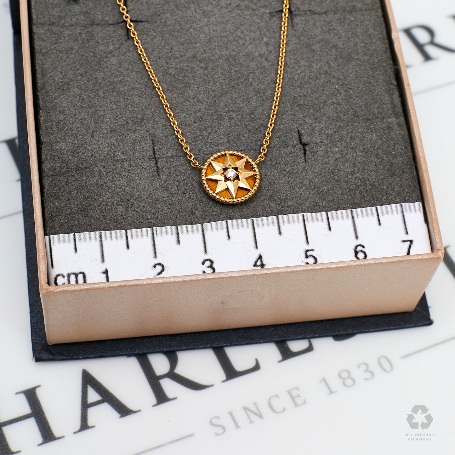 Pre-Owned 18ct Gold DIOR Rose De Vents Necklace