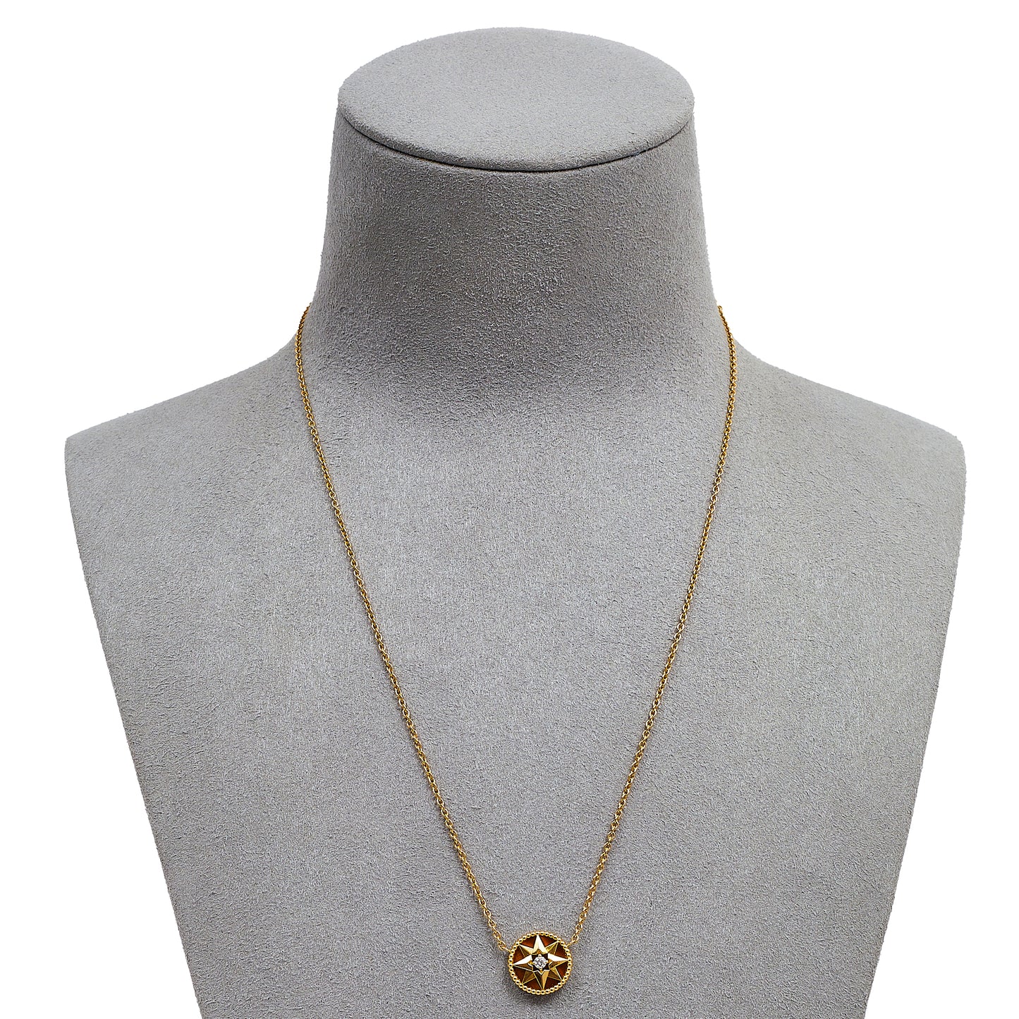 Pre-Owned 18ct Gold DIOR Rose De Vents Necklace