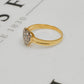 Pre-Owned 9ct Gold CZ Heart Ring Size R.5