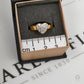 Pre-Owned 9ct Gold CZ Heart Ring Size R.5