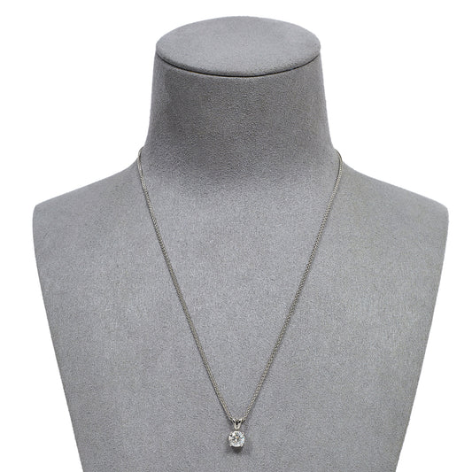 Pre-Owned 18ct White Gold Diamond Pendant Necklace 16 Inch