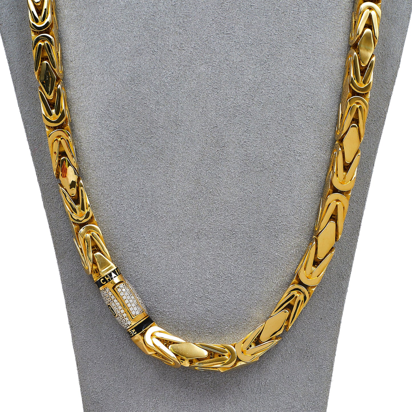 Pre-Owned 14ct Gold Byzantine Necklace & Bracelet SET