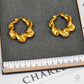Pre-Owned 18ct Gold Oversized Twist Creole Hoop Earrings
