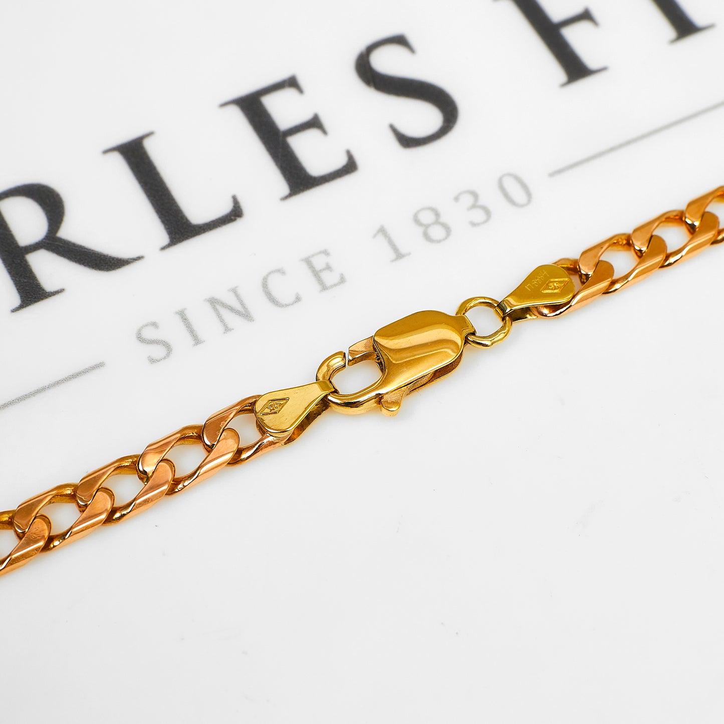 Pre-Owned 9ct Gold Curb Chain Necklace 20 Inch