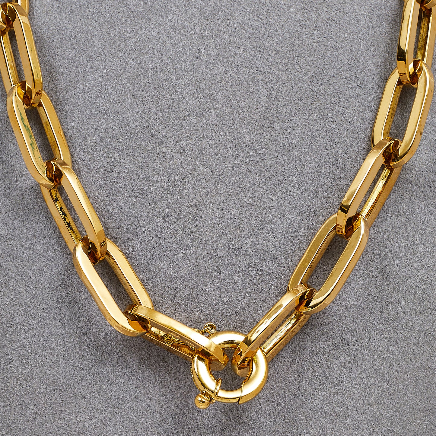 Pre-Owned 18ct Gold Oval link Necklace 20 Inch