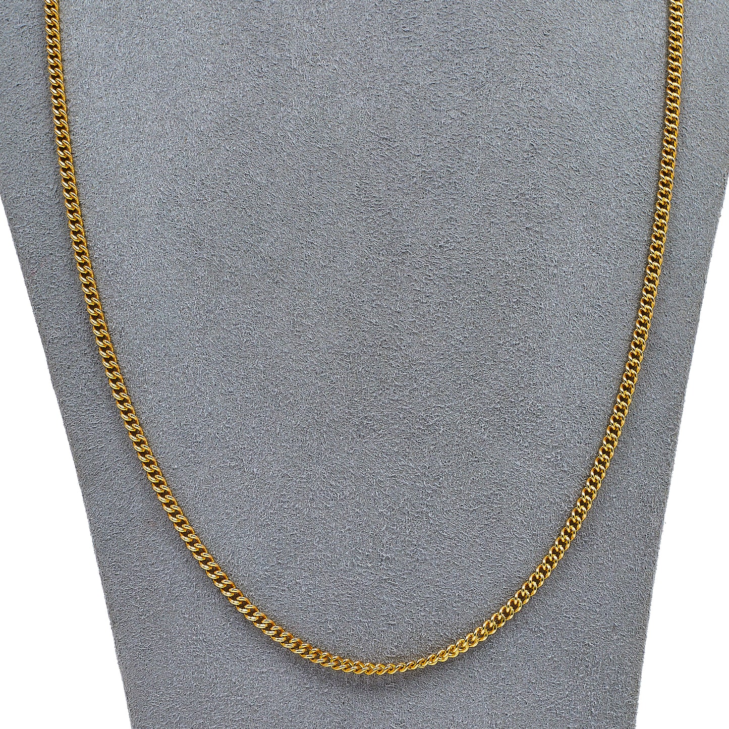 Pre-Owned 9ct Gold Curb Chain Necklace 24 Inch