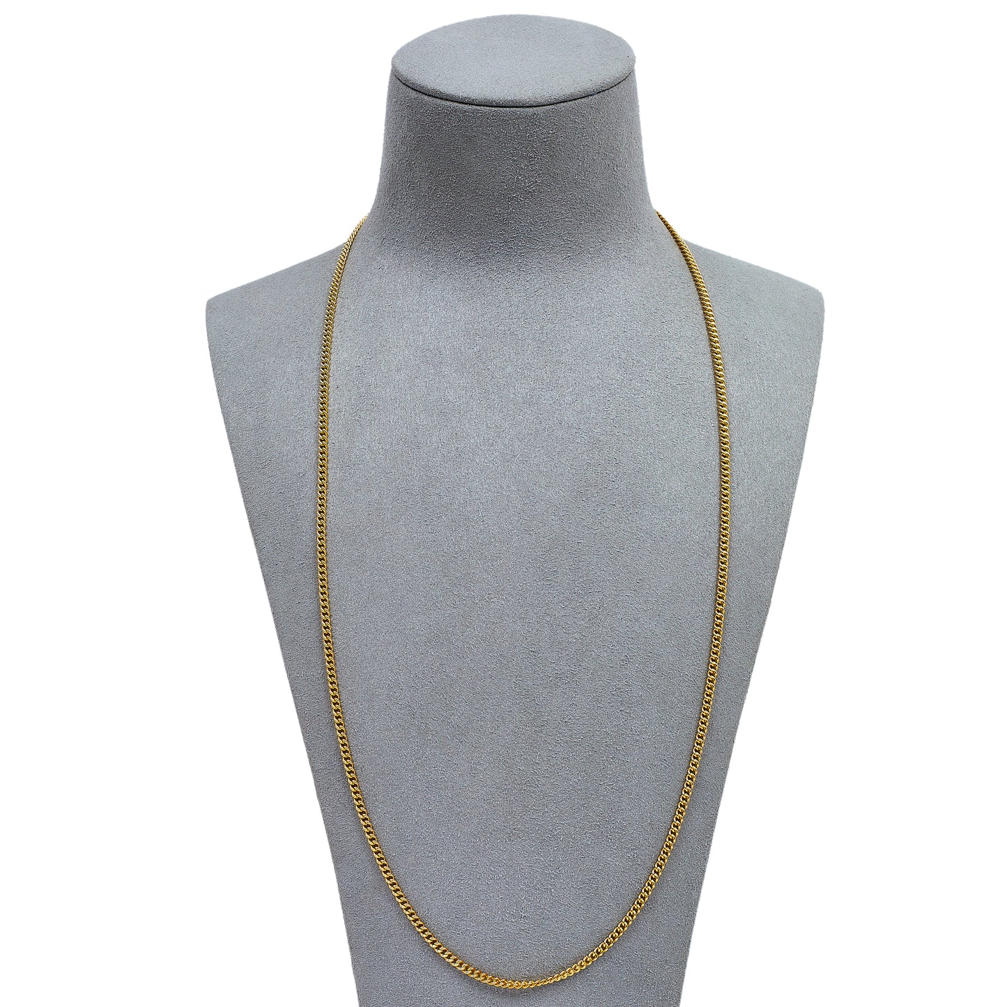 Pre-Owned 9ct Gold Curb Chain Necklace 24 Inch