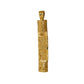 Pre-Owned 9ct Gold Barked Tubular Ingot Pendant