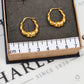 Pre-Owned 14ct Gold Twist Creole Hoop Earrings