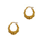 Pre-Owned 14ct Gold Twist Creole Hoop Earrings