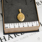 Pre-Owned 9ct Gold Oval Flower Design Locket Pendant