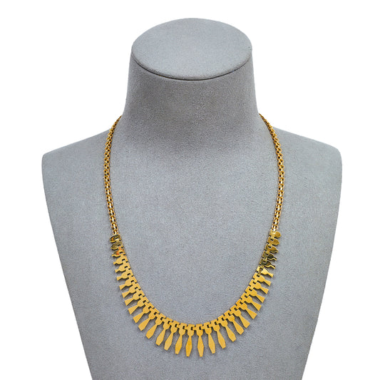 Pre-Owned 9ct Gold Cleopatra Necklace 17 Inch