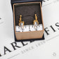 Pre-Owned 9ct Gold Crystal Drop Dolphin Earrings