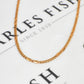 Pre-Owned 9ct Gold Anchor Figaro Chain Necklace 30 Inch