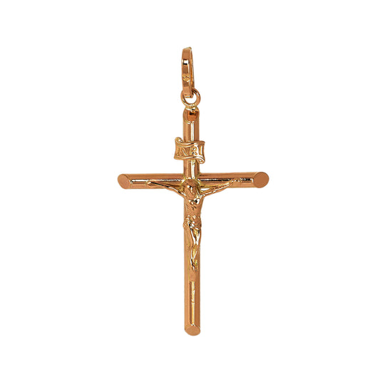 Pre-Owned 9ct Gold Crucifix Pendant