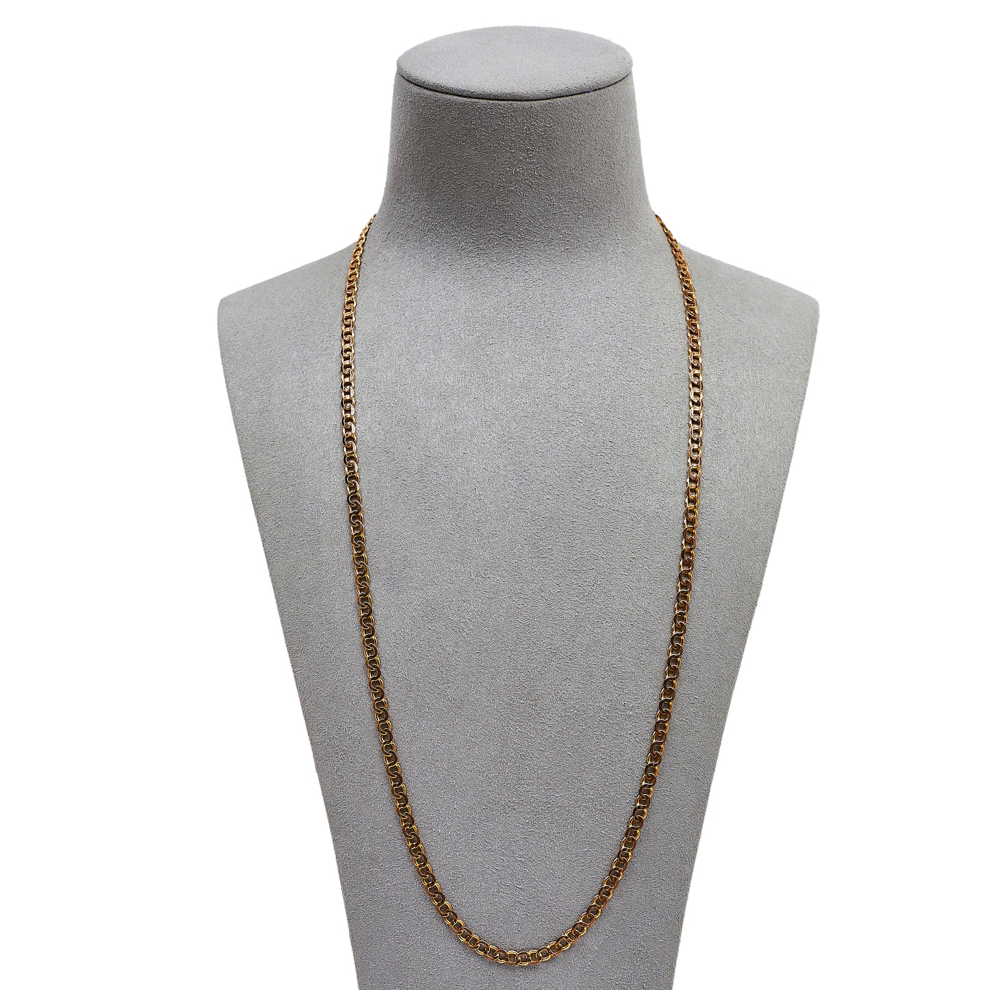 Pre-Owned 9ct Gold Curb Chain Necklace 24 Inch