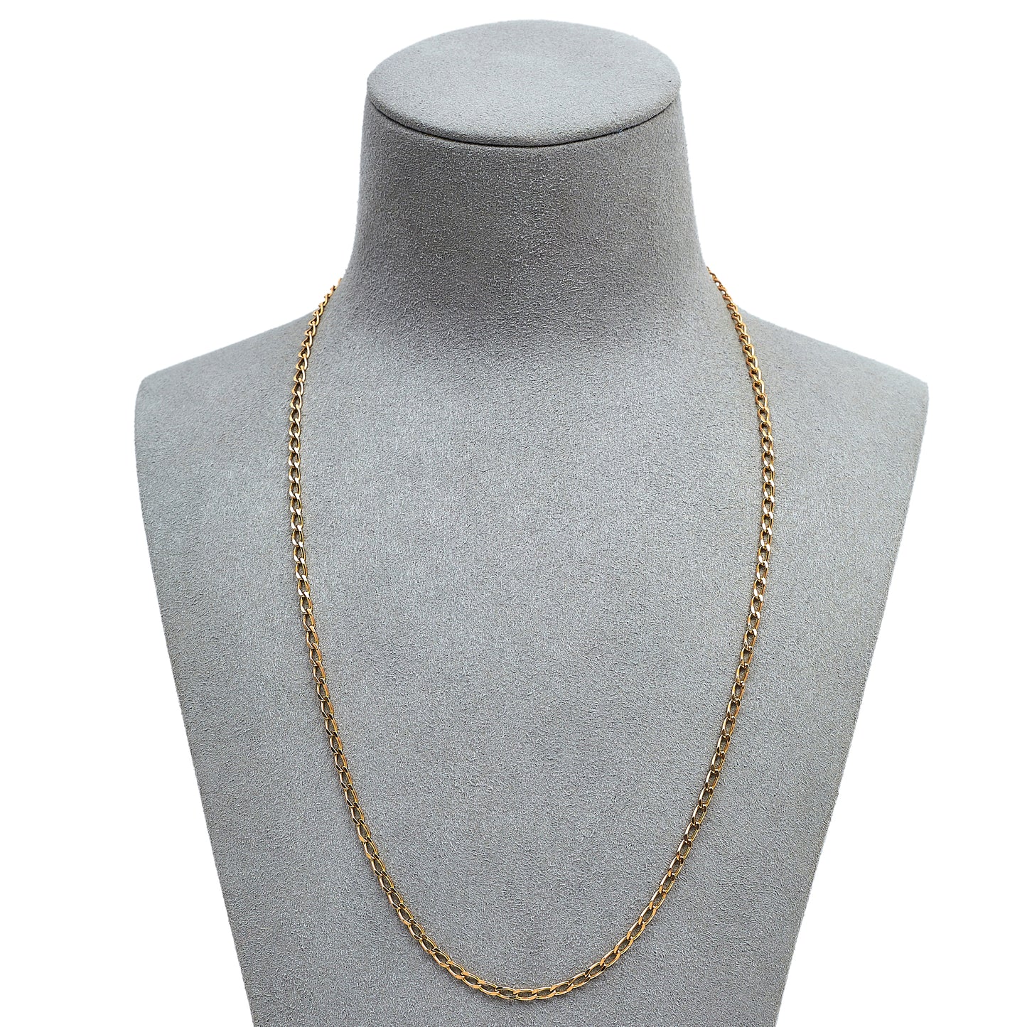 Pre-Owned 9ct Gold Curb Chain Necklace 22 Inch