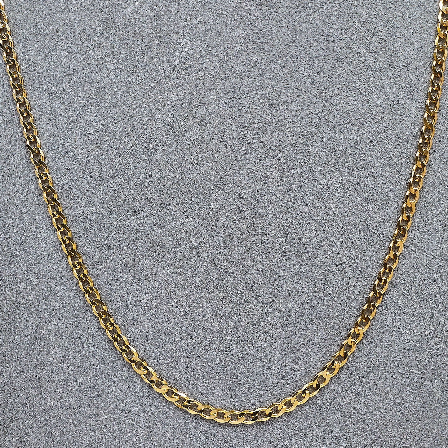 Pre-Owned 9ct Gold Curb Chain Necklace 20 Inch