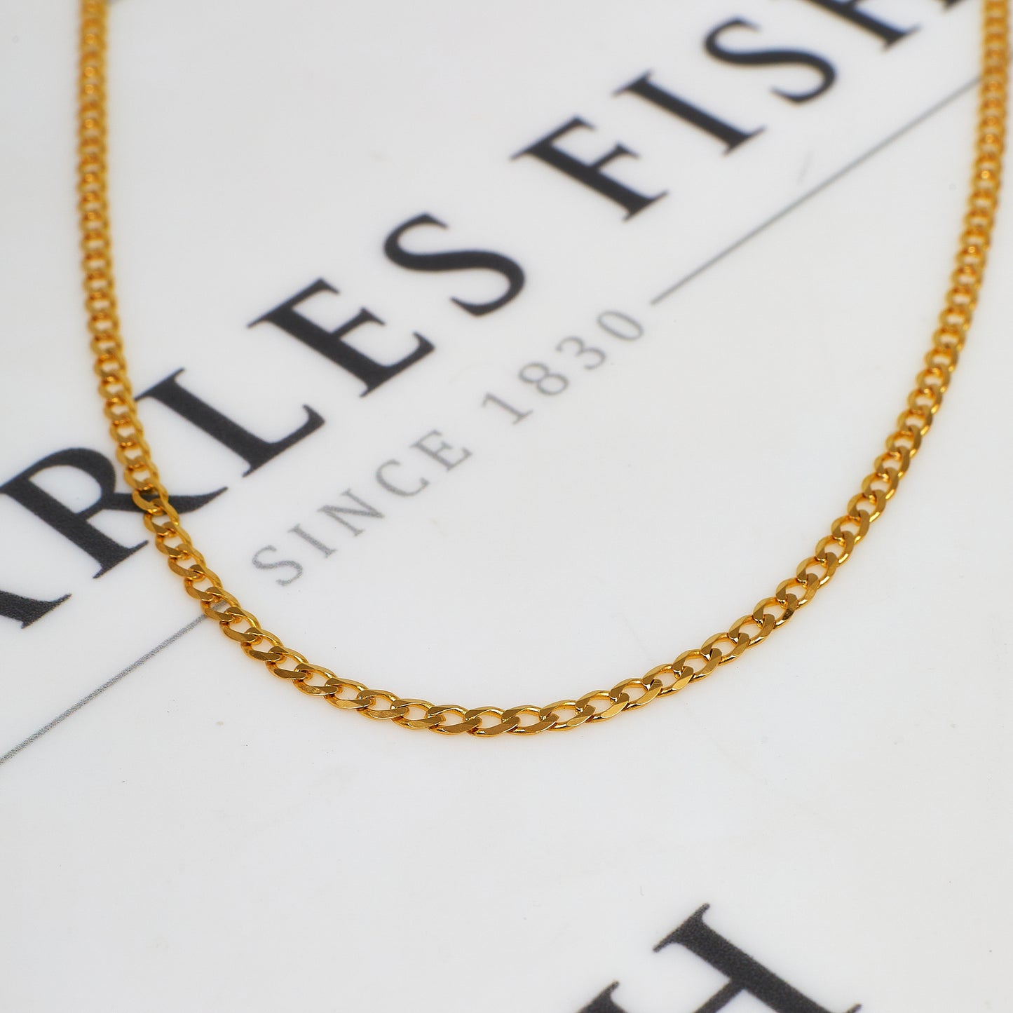 Pre-Owned 9ct Gold Curb Chain Necklace 20 Inch