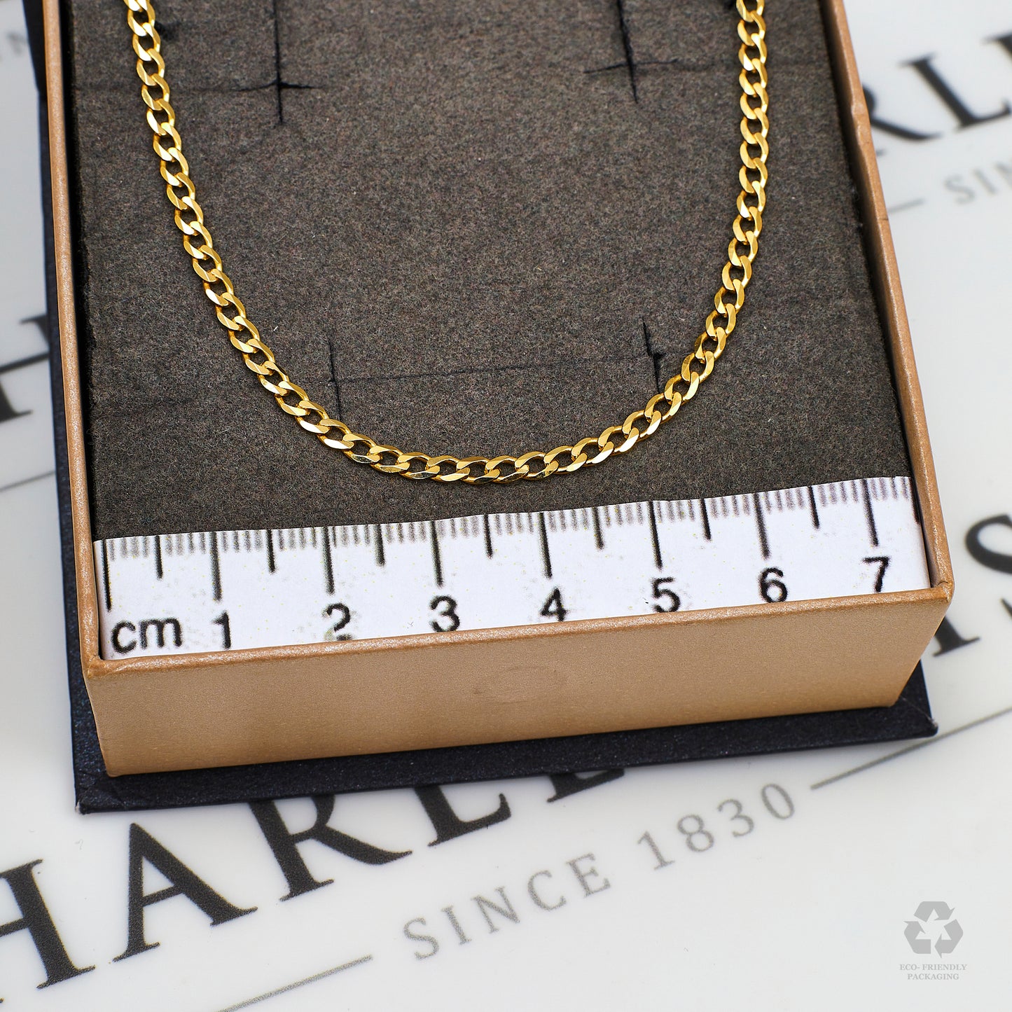 Pre-Owned 9ct Gold Curb Chain Necklace 20 Inch