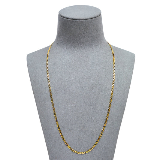 Pre-Owned 9ct Gold Curb Chain Necklace 20 Inch