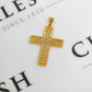 Pre-Owned 9ct Gold CZ Cross Pendant