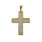 Pre-Owned 9ct Gold CZ Cross Pendant