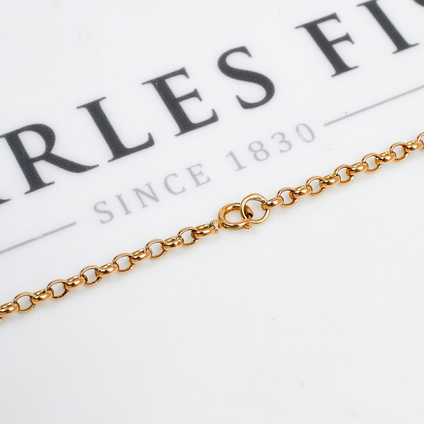 Pre-Owned 9ct Gold Belcher Chain Necklace 20 Inch