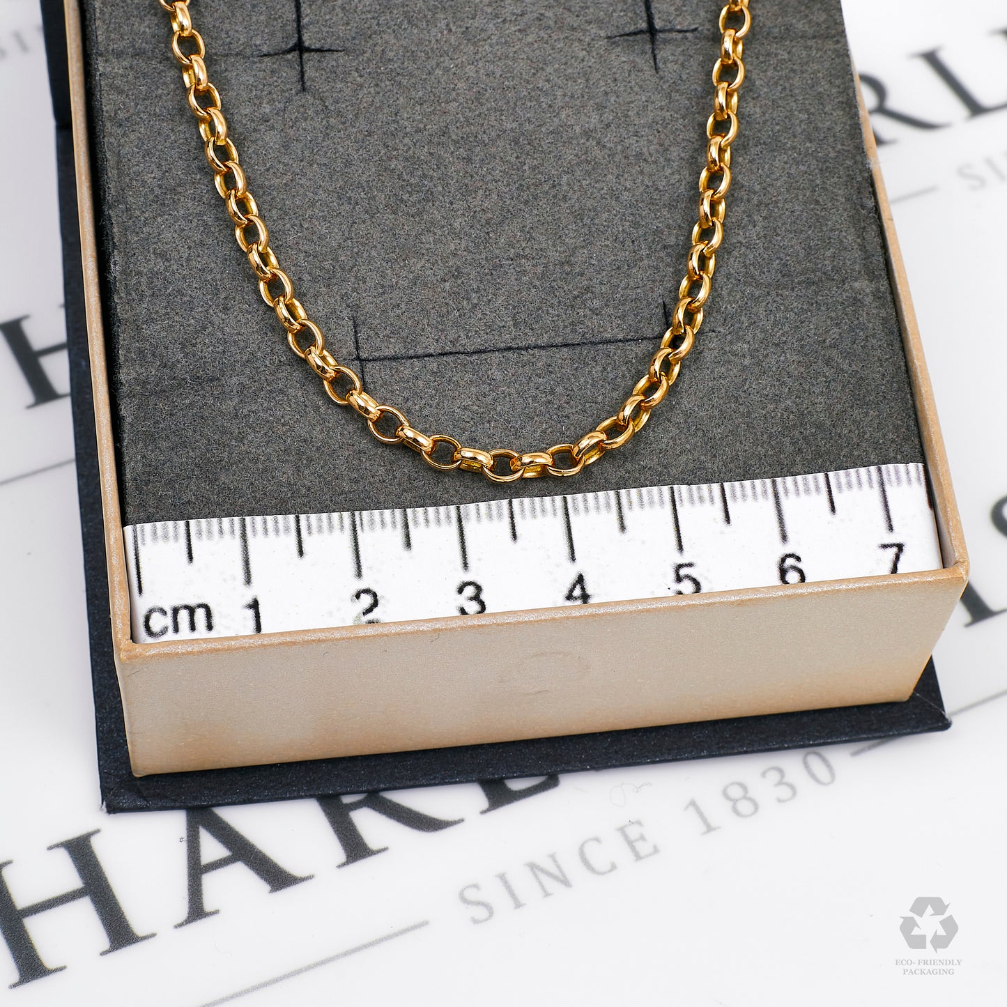 Pre-Owned 9ct Gold Belcher Chain Necklace 20 Inch