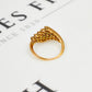 Pre-Owned 14ct Gold Diamond Rhombus Cluster Ring Size N.5