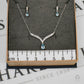 Pre-Owned 9ct White Gold Diamond & Topaz Jewellery SET