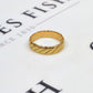 Pre-Owned 9ct Gold Twist Band Ring Size S