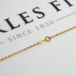 Pre-Owned 9ct Gold Belcher Chain Necklace 20 Inch