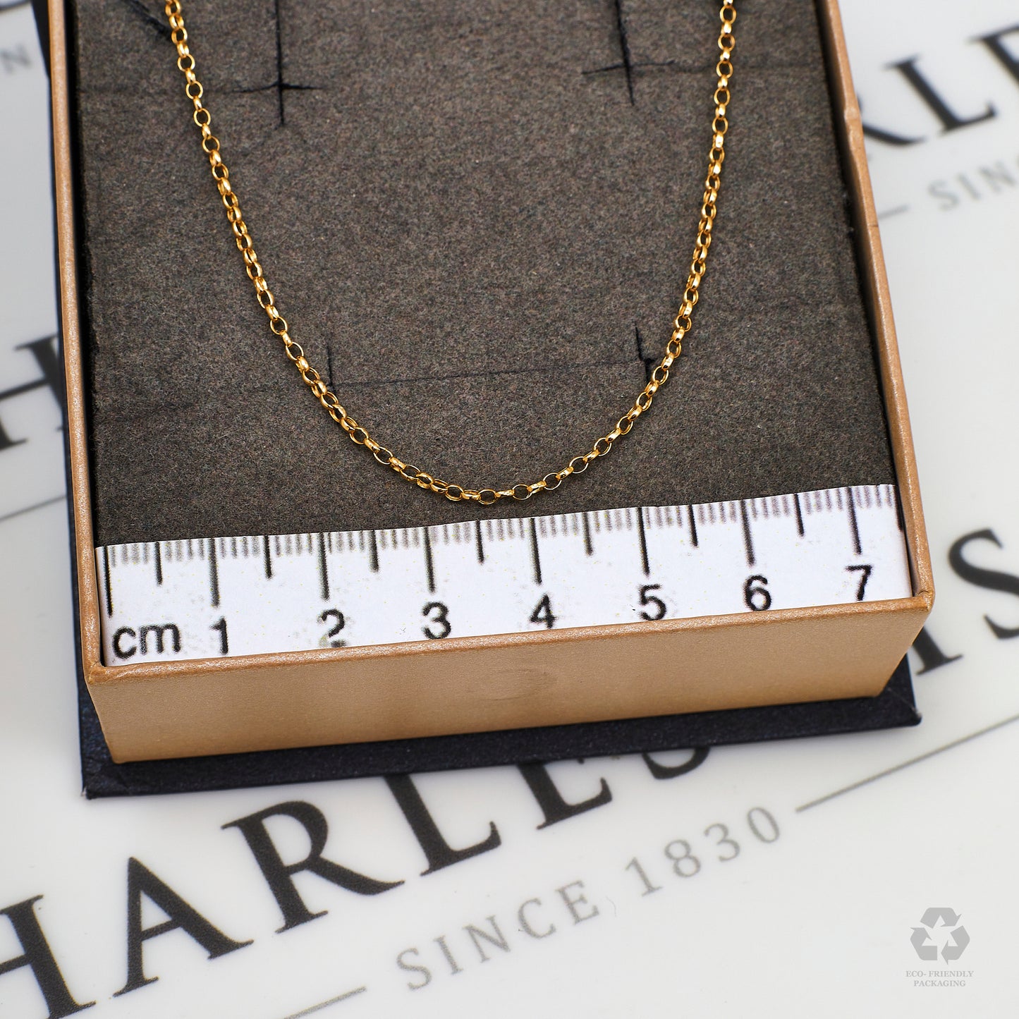 Pre-Owned 9ct Gold Belcher Chain Necklace 20 Inch