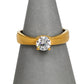 Pre-Owned 9ct Gold CZ Dress Ring Size M