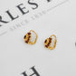Pre-Owned 18ct Gold Garnet Cluster Earrings