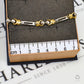 Pre-Owned 9ct Gold 2 Tone Ball & Bar Bracelet 7 Inch