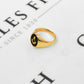 Pre-Owned 9ct Gold Masonic Square & Compass Onyx Signet Ring