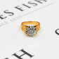 Pre-Owned 18ct Gold Diamond Cluster Ring Size O