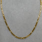 Pre-Owned 9ct Gold Figaro Chain Necklace 18 Inch