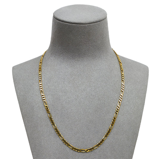 Pre-Owned 9ct Gold Figaro Chain Necklace 18 Inch
