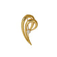 Pre-Owned 9ct Gold Cultured Pearl Swirl Brooch