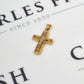 Pre-Owned 14ct Gold 2 Tone Crufix Pendant