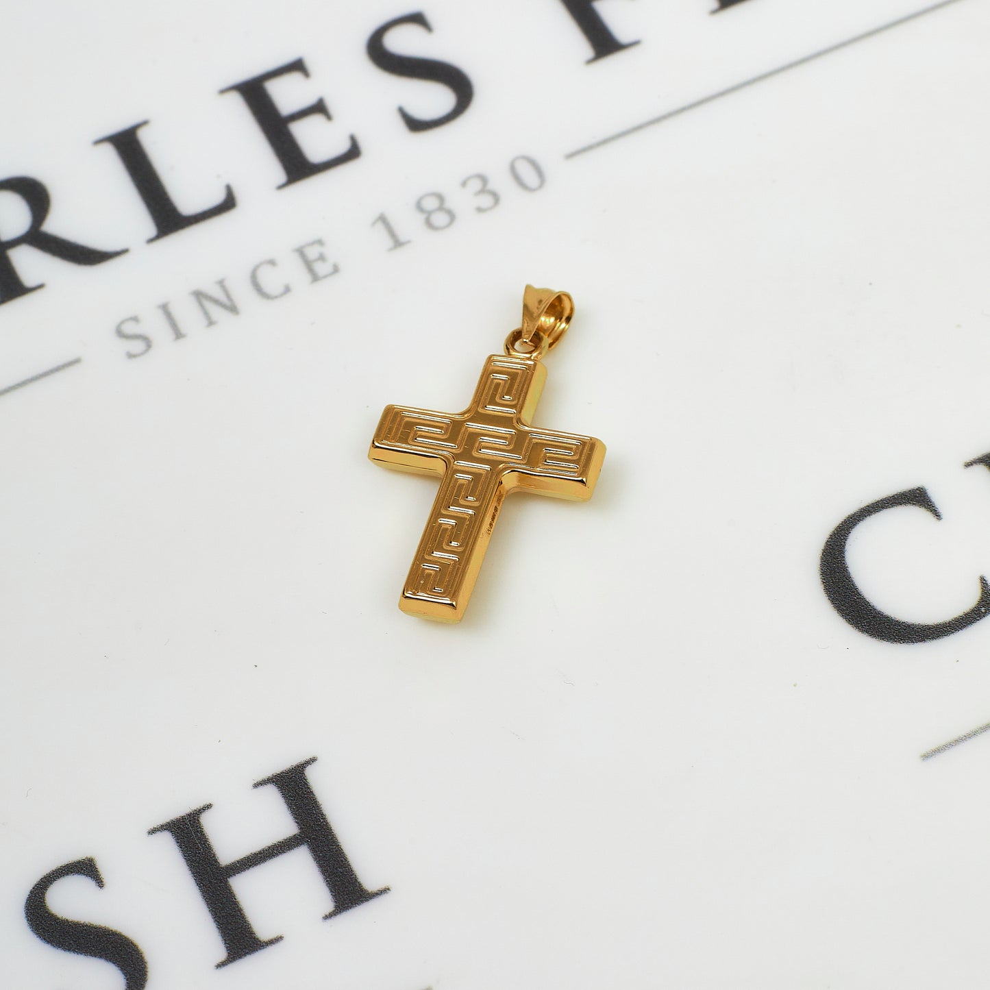 Pre-Owned 14ct Gold 2 Tone Crufix Pendant