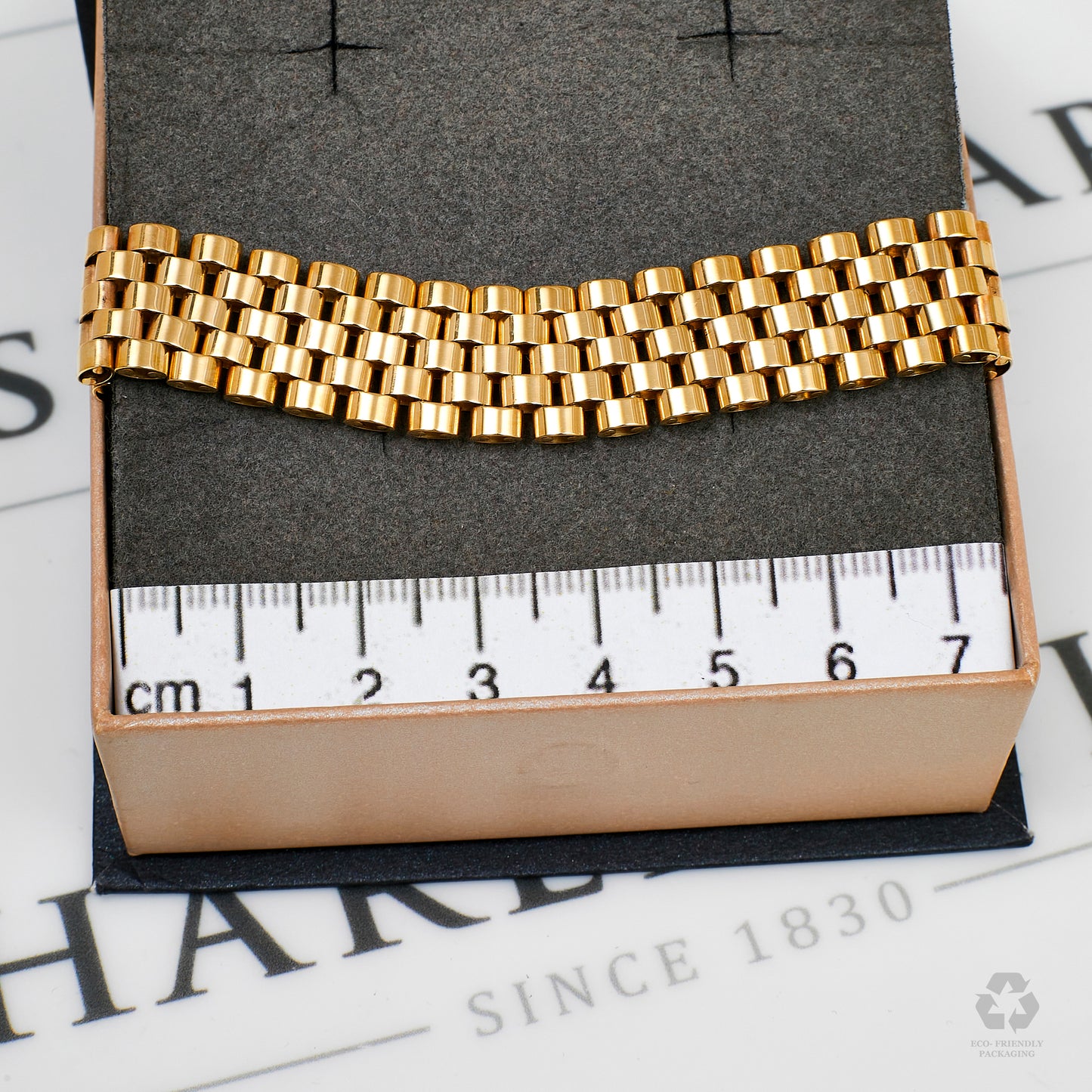 Pre-Owned 9ct Gold Watch Link Bracelet 7 Inch