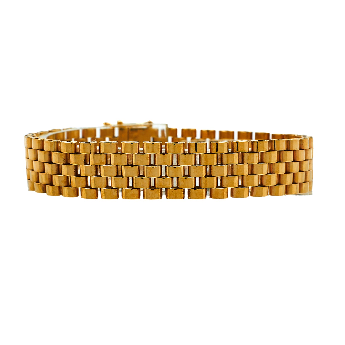 Pre-Owned 9ct Gold Watch Link Bracelet 7 Inch