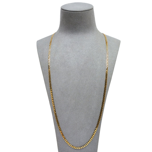 Pre-Owned 9ct Gold Curb Chain Necklace 30 Inch