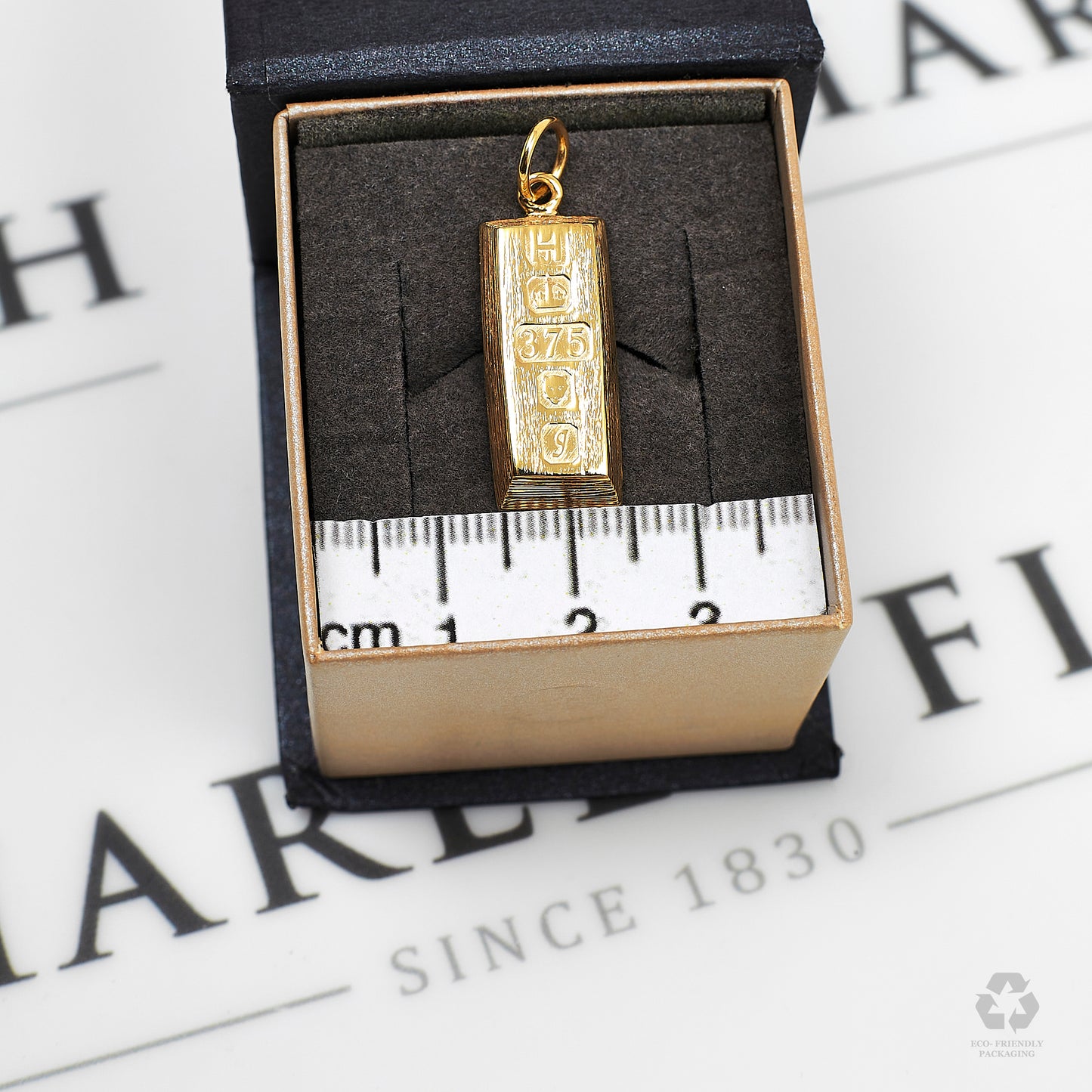 Pre-Owned 9ct Gold Ingot Style Pendant